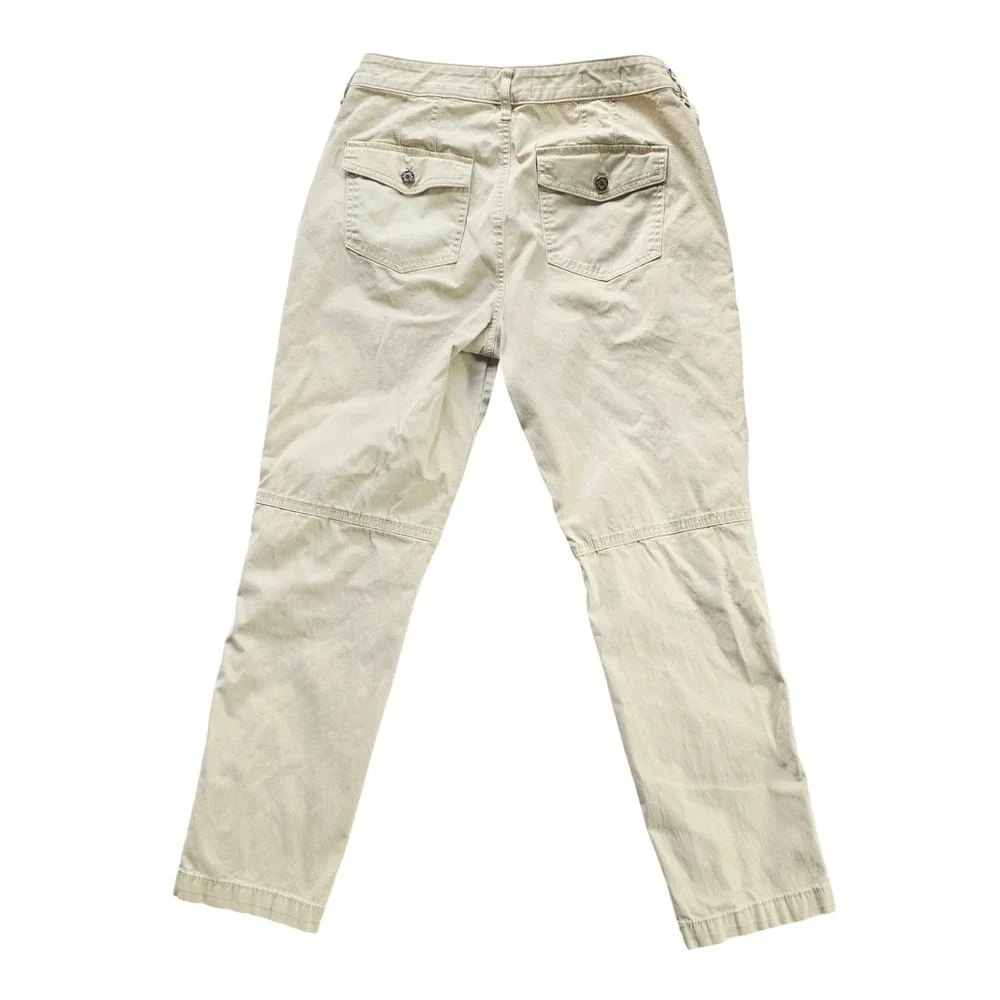 White House Black Market Pret-A-Jet High Rise Slim Ankle Khaki Utility Pants 8